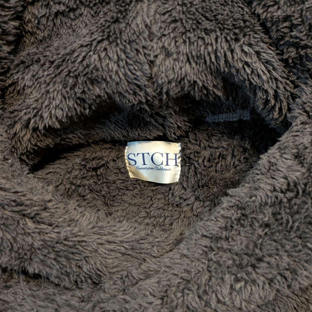 Stch ボアフリースパーカー