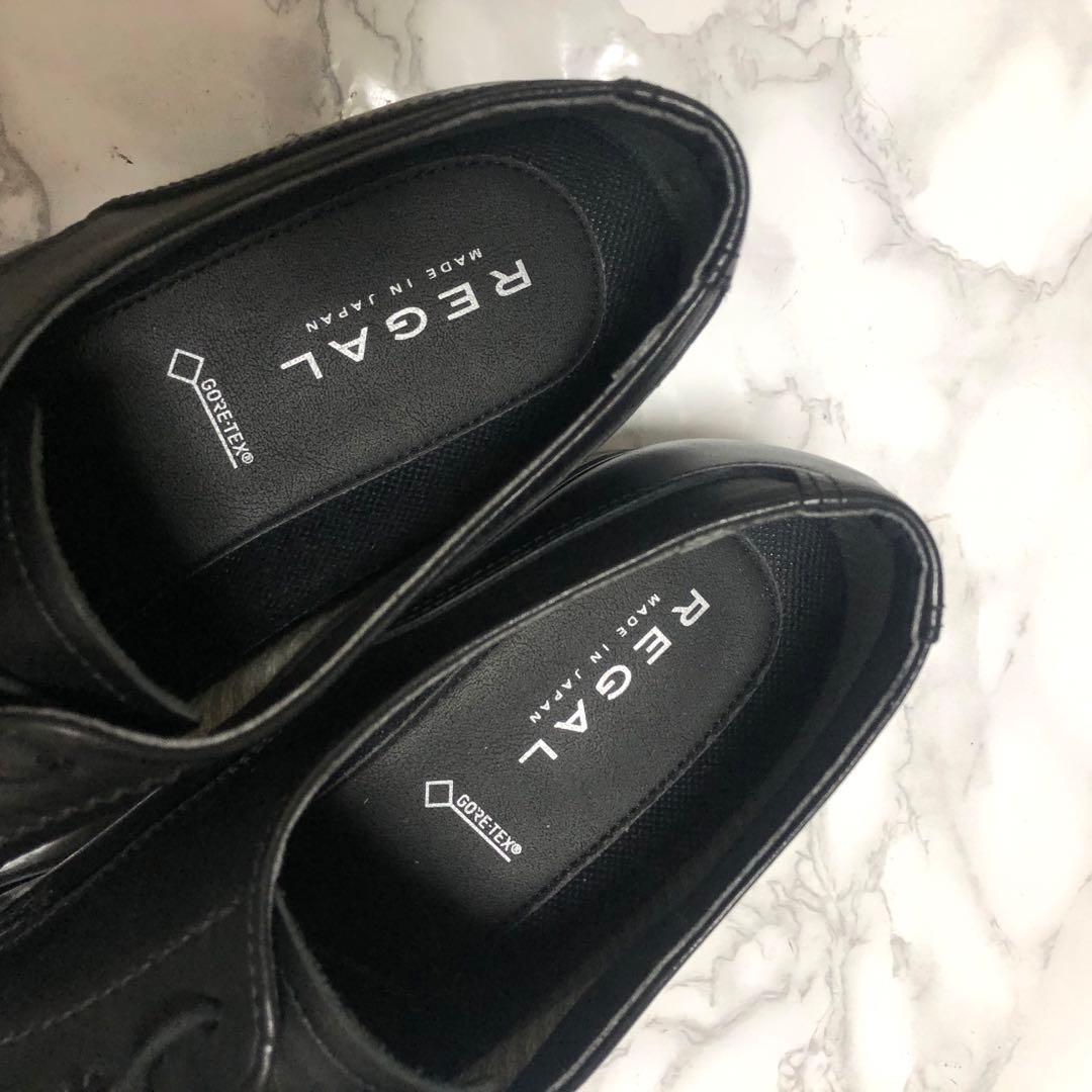 美品✨️REGAL GORE-TEX プレーントゥ ビジネスシューズ レザー 黒
