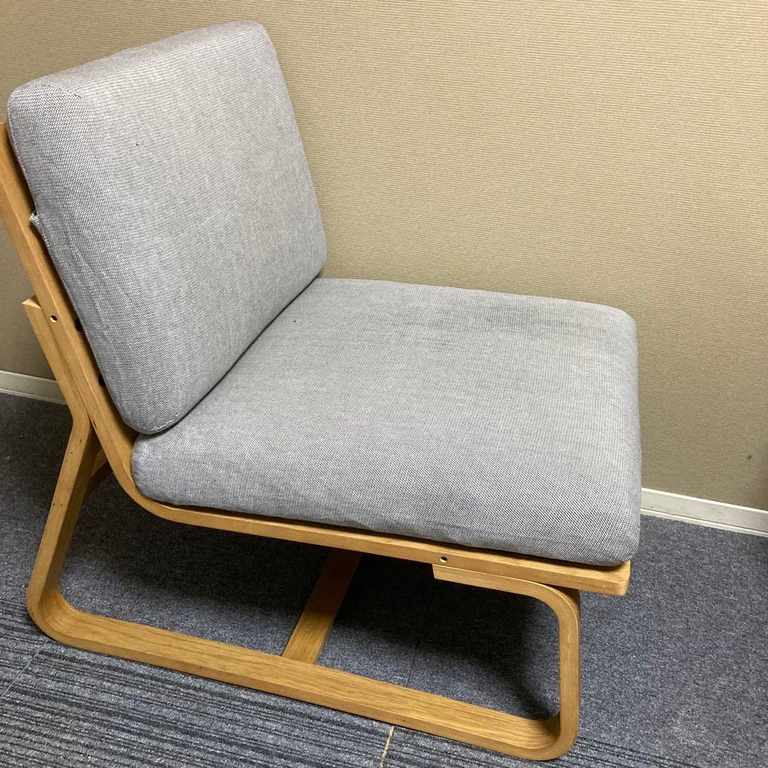 美品　無印　リビングでもダイニングでもつかえるソファチェア