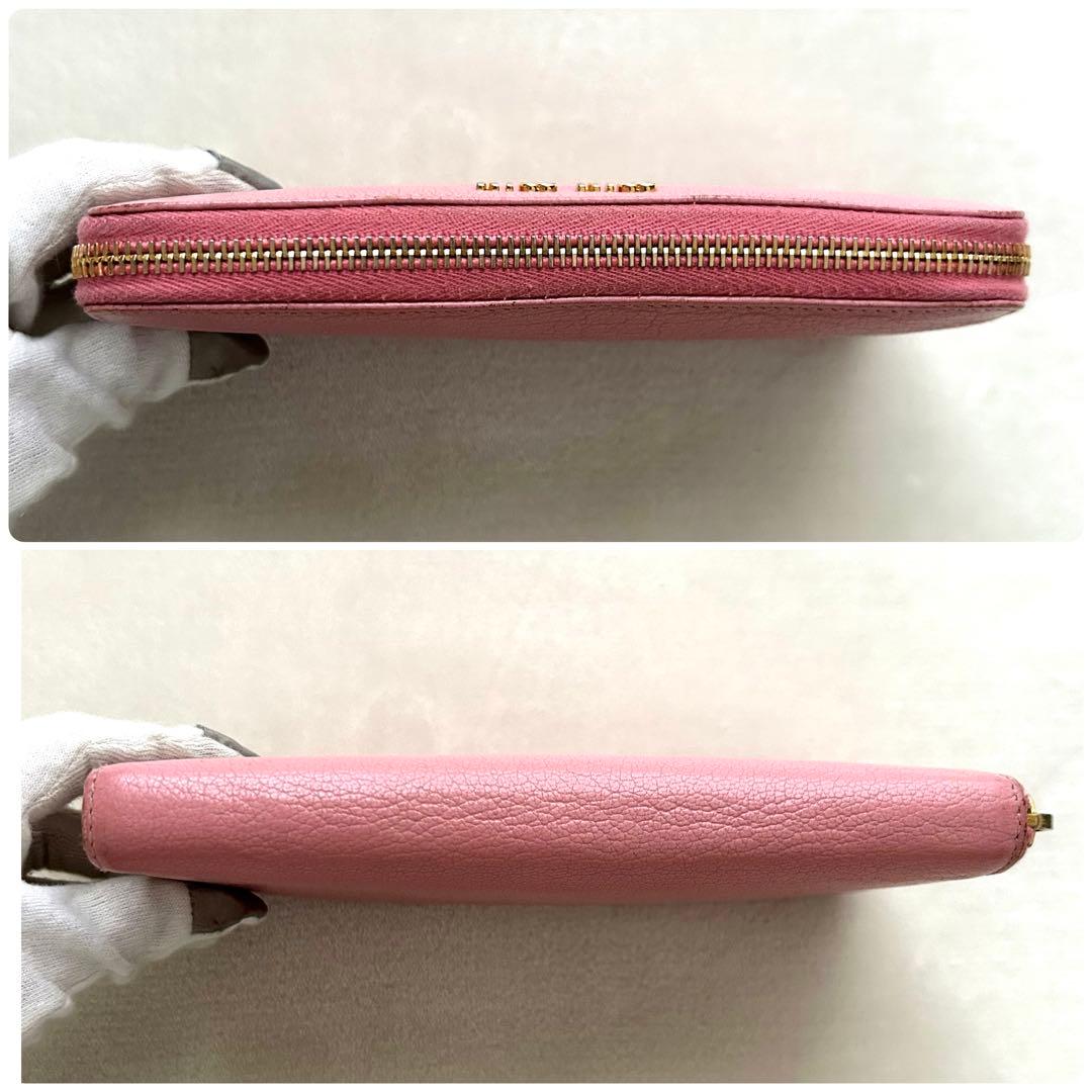 miumiu ミュウミュウ 長財布 ラウンドファスナー ピンク