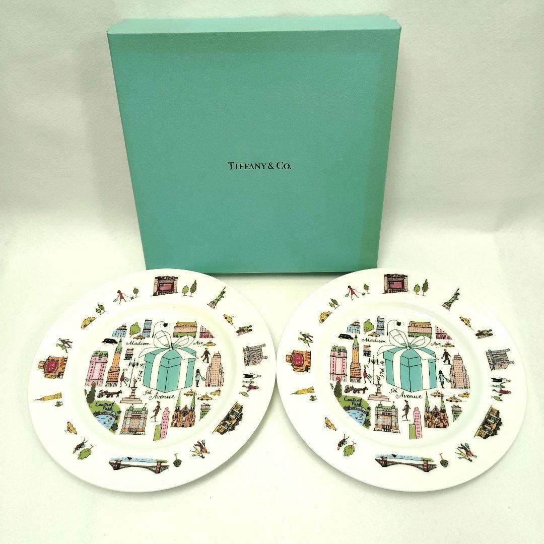 【T】Tiffany & Co.　5thアベニュープレート　皿　4枚セット