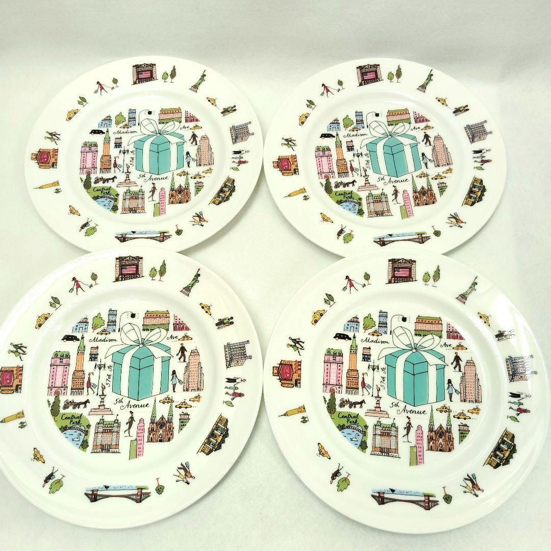 【T】Tiffany & Co.　5thアベニュープレート　皿　4枚セット