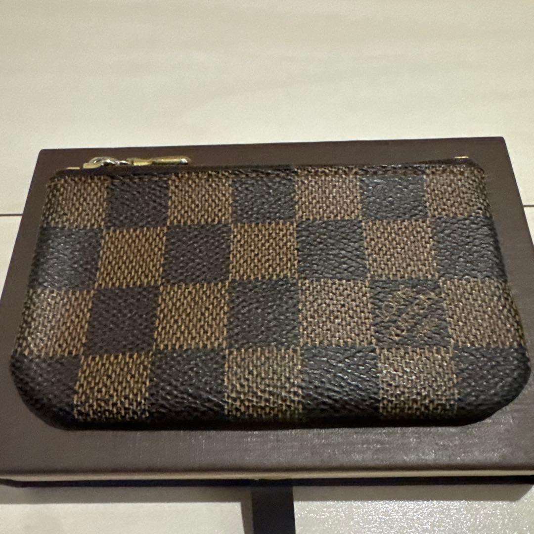 【難あり】　LOUISVUITTON ダミエ小銭入れ兼キーケース ポシェットクレ