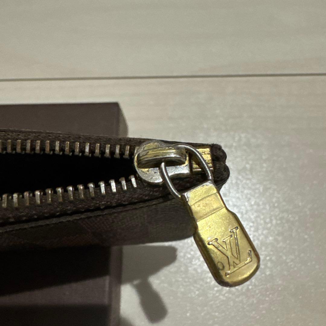 【難あり】　LOUISVUITTON ダミエ小銭入れ兼キーケース ポシェットクレ