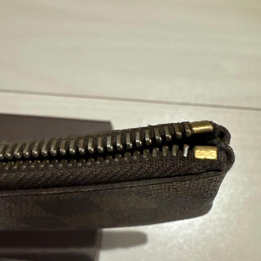 【難あり】　LOUISVUITTON ダミエ小銭入れ兼キーケース ポシェットクレ