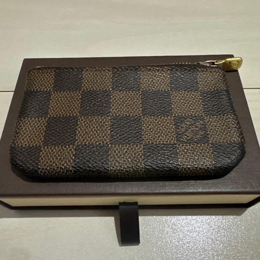 【難あり】　LOUISVUITTON ダミエ小銭入れ兼キーケース ポシェットクレ