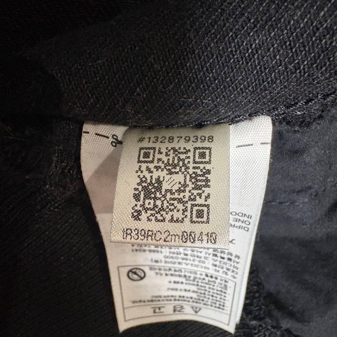 【希少/XL】アディダス 異素材切替 トラックジャケット 黒 刺繍ロゴ 美品