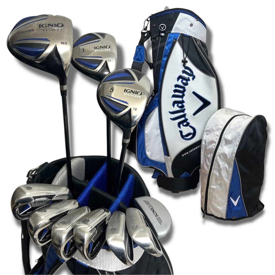 初心者向け IGNIO メンズ ゴルフクラブ 10本セット R イグニオ 右打ち