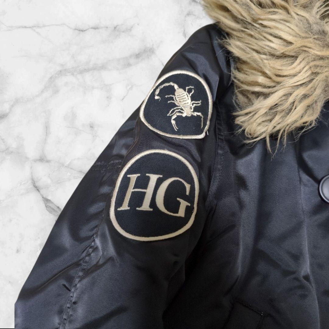 ヒステリックグラマー n-3b プリマロフト 黒 フライトジャケット ワッペン