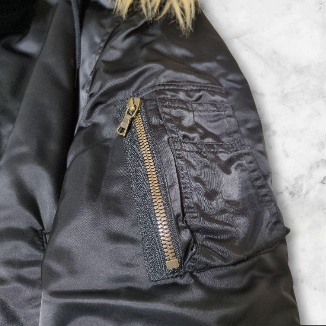 ヒステリックグラマー n-3b プリマロフト 黒 フライトジャケット ワッペン