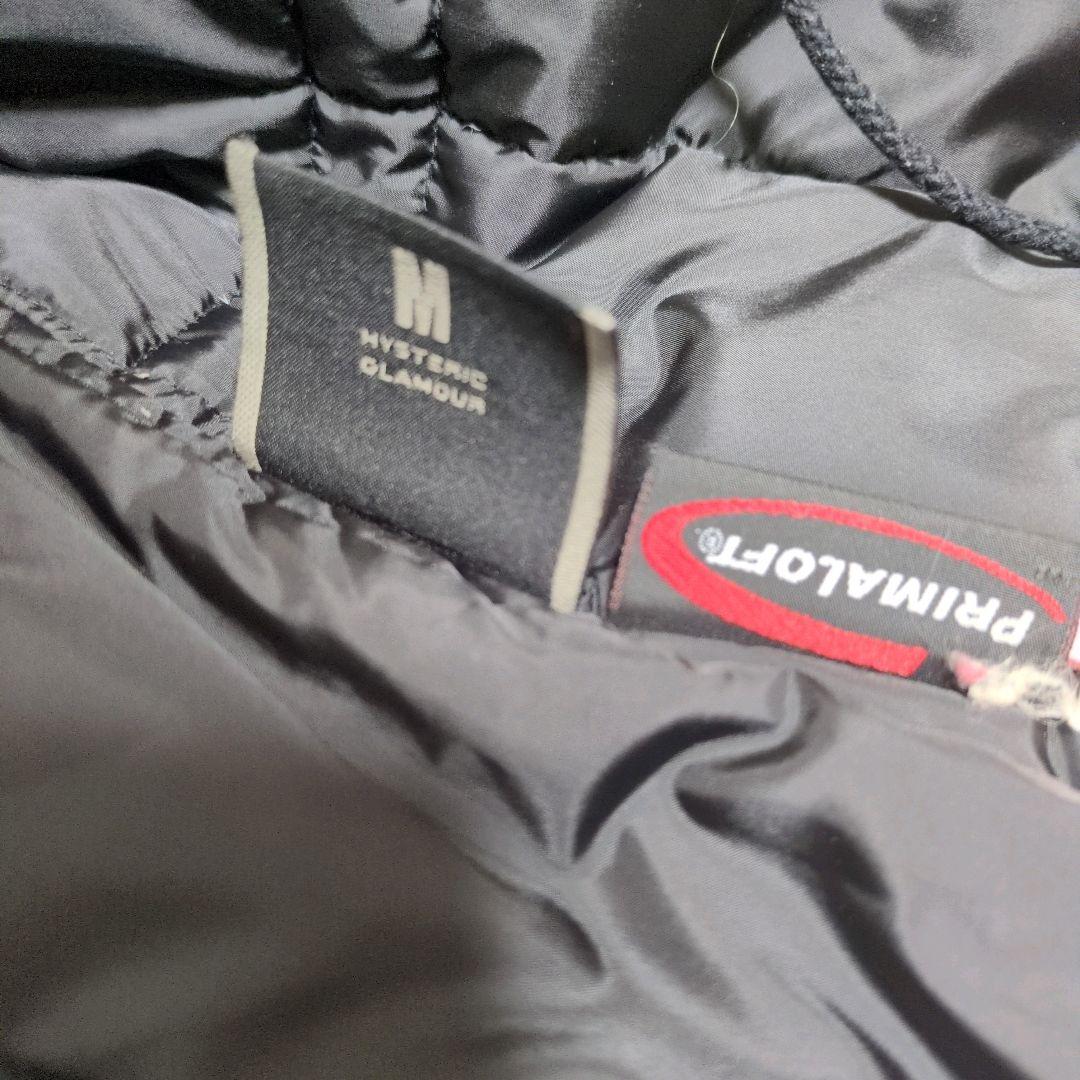 ヒステリックグラマー n-3b プリマロフト 黒 フライトジャケット ワッペン