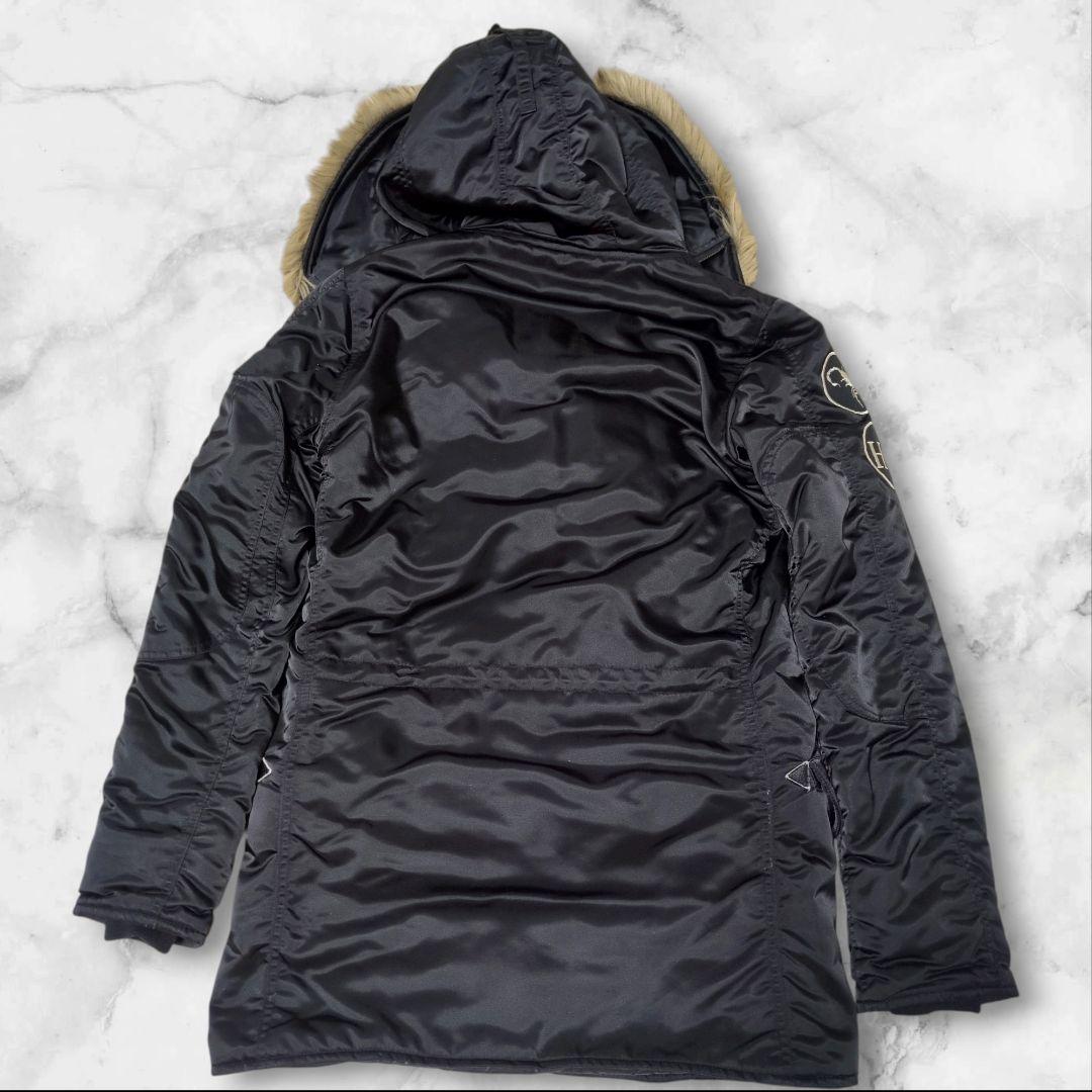 ヒステリックグラマー n-3b プリマロフト 黒 フライトジャケット ワッペン