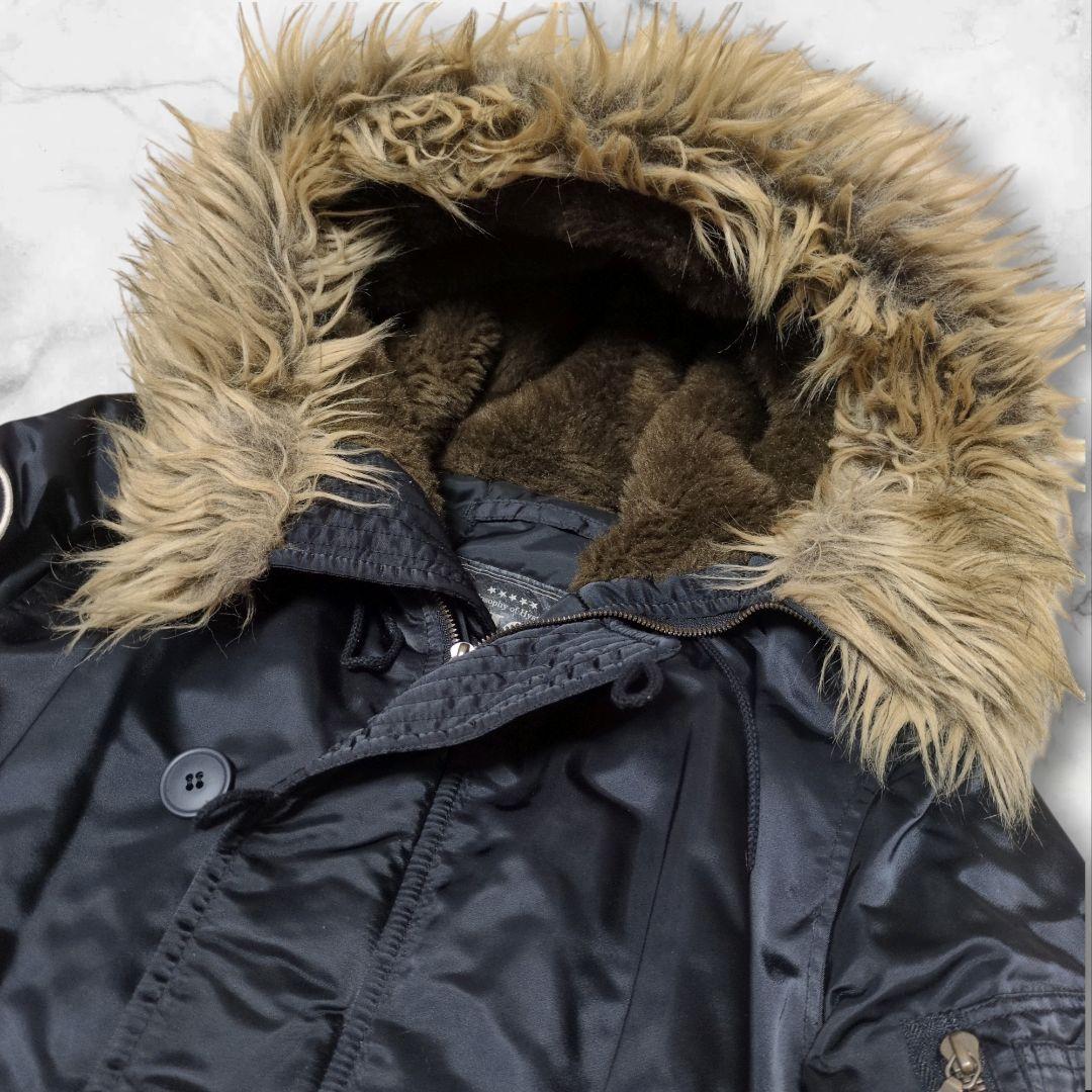 ヒステリックグラマー n-3b プリマロフト 黒 フライトジャケット ワッペン