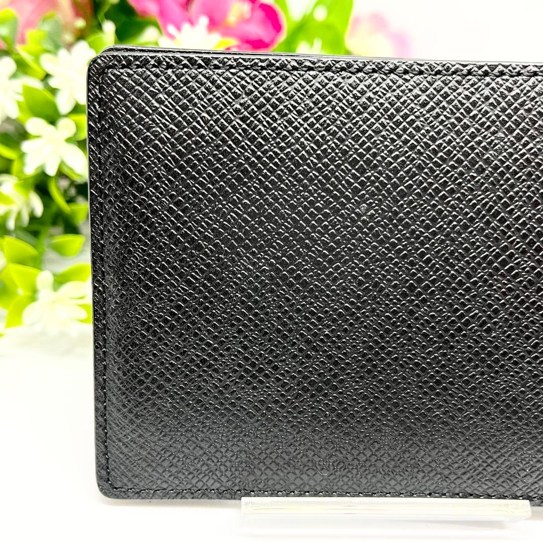 美品　PELLE MORBIDA マネークリップ　財布　二つ折り　黒　本革