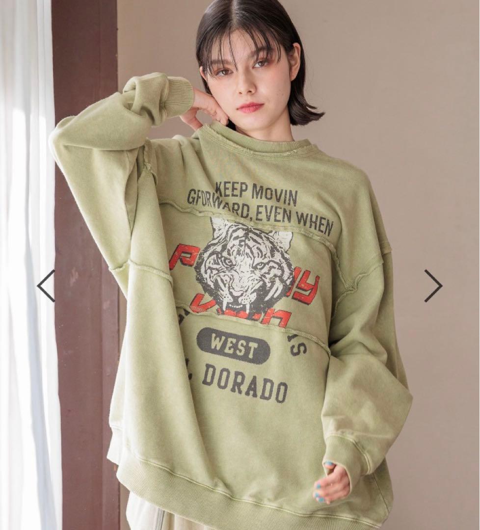 新品☆ニコアンドniko and...☆パウダーブリーチロゴプルオーバー