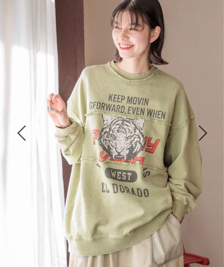 新品☆ニコアンドniko and...☆パウダーブリーチロゴプルオーバー