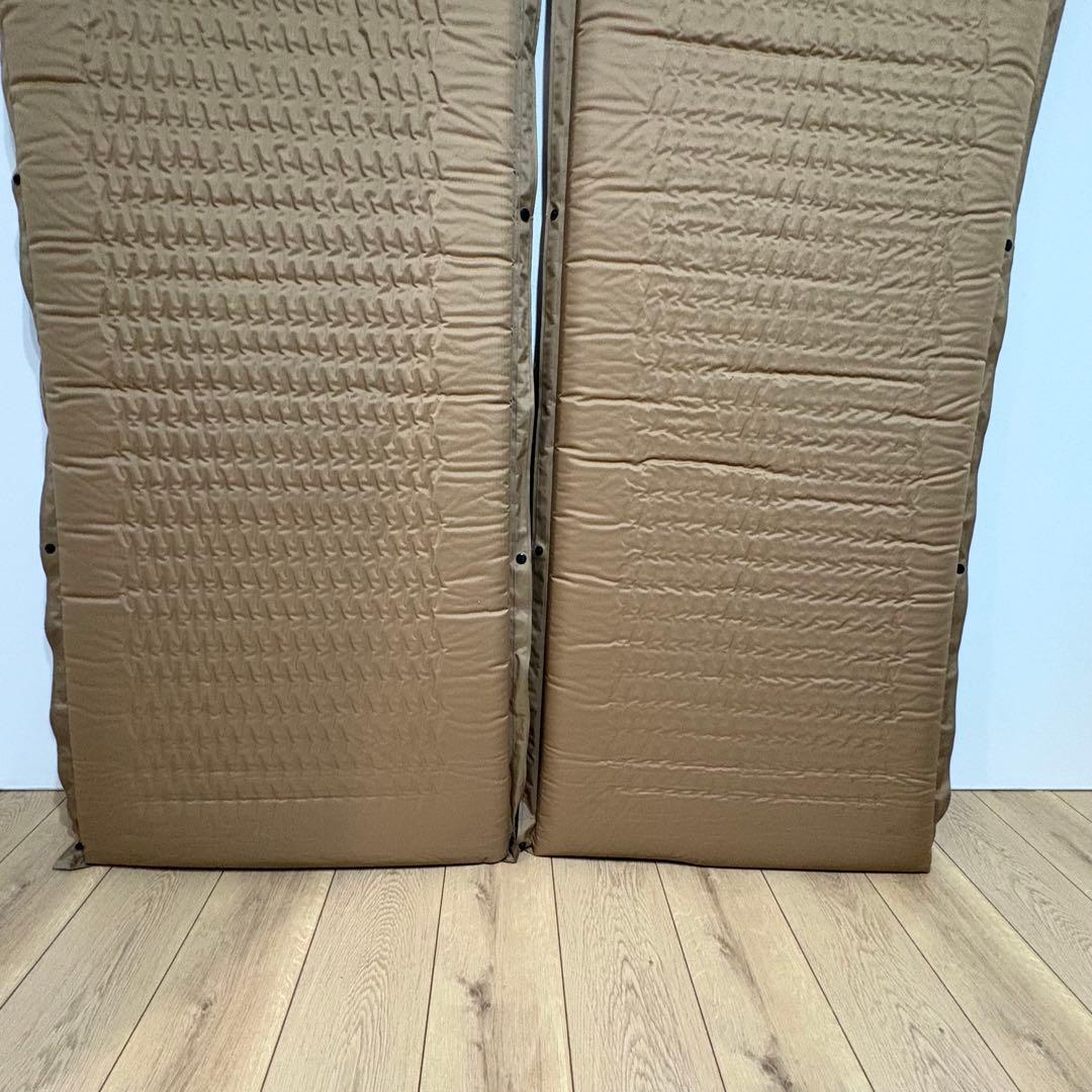 WAQ マット 8cm 厚手 2枚セット インフレータブル キャンプ 車中泊用