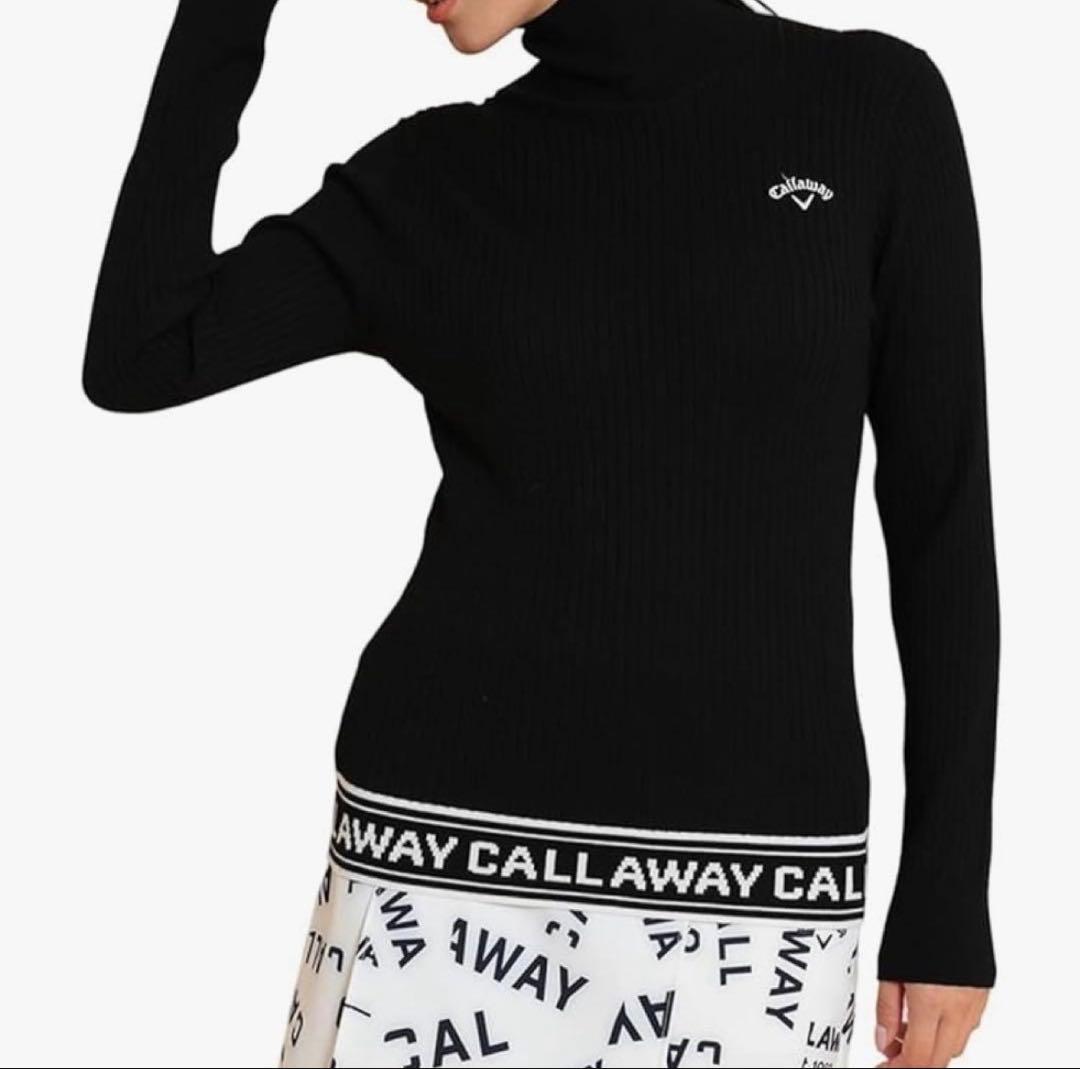 キャロウェイ　ブラック タートルネック セーター 新品　タグ付き