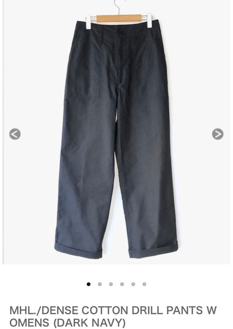 パンツ MHL./DENSE COTTON DRILL PANTS WOMENS