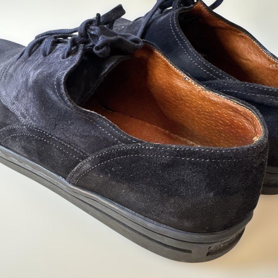 GIANNI VERSACE ブラック スエード シューズ ビンテージ