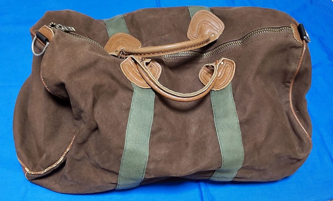90s L.L.Bean レザーハンドル キャンバス ボストンバッグ