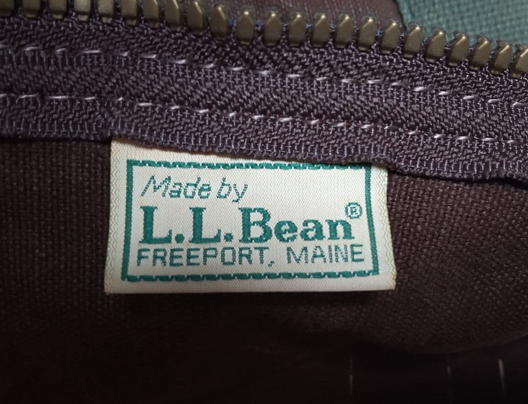 90s L.L.Bean レザーハンドル キャンバス ボストンバッグ