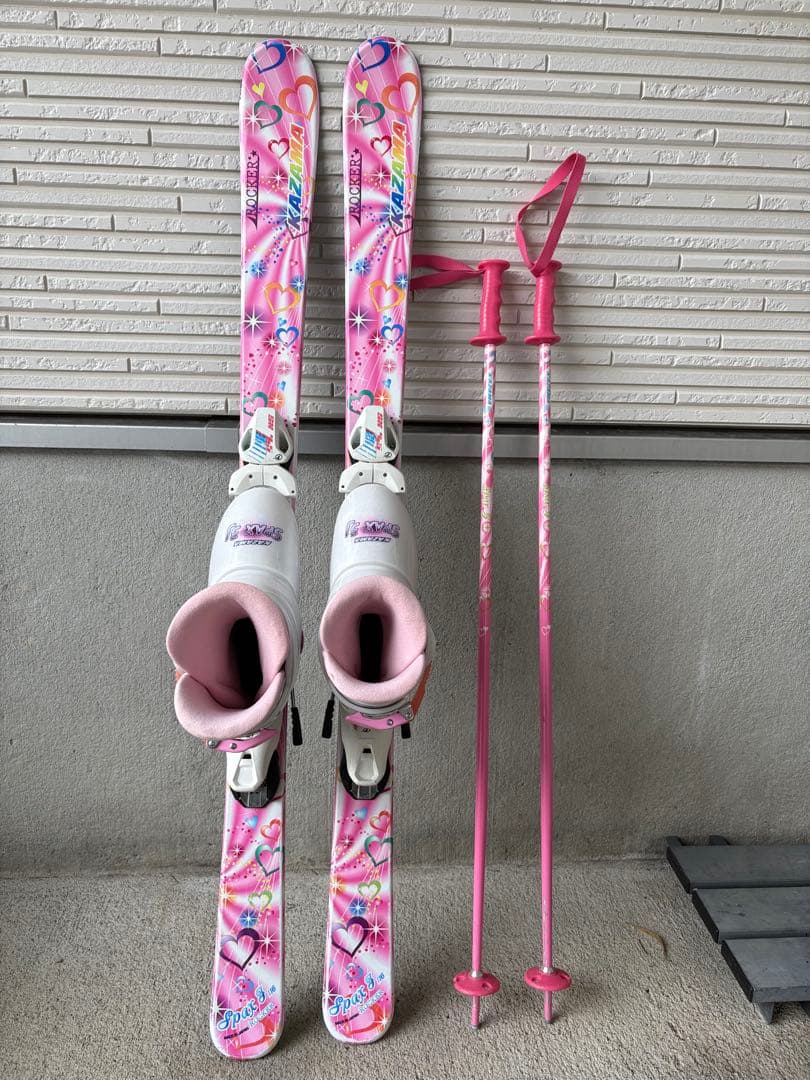 ◇KAZAMA◇Jrスキー4点セット 116cm