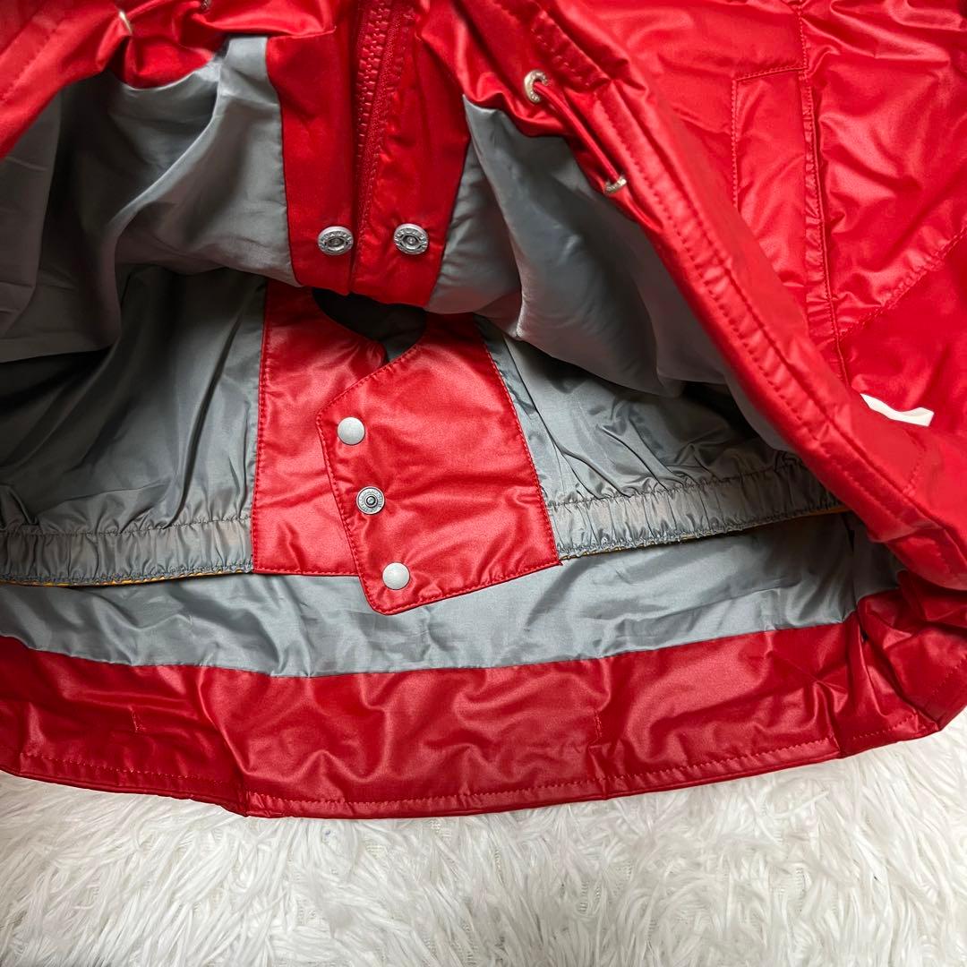 美品 DESCENTE デサント スキー 赤 セットアップ レッド スノボ