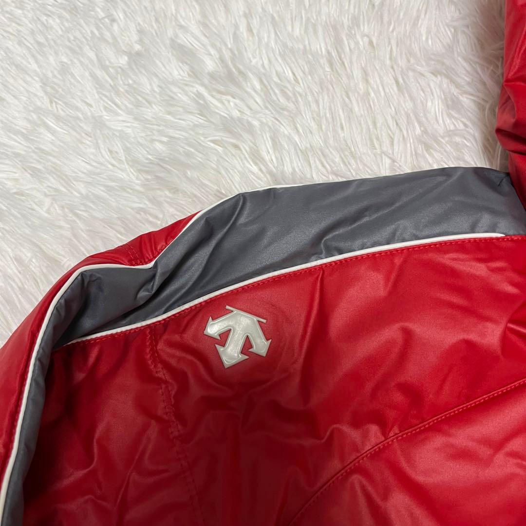 美品 DESCENTE デサント スキー 赤 セットアップ レッド スノボ