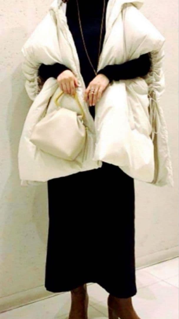 ミラオーウェン☆ミラオーウェン サイドリボンダウンポンチョ☆ベスト