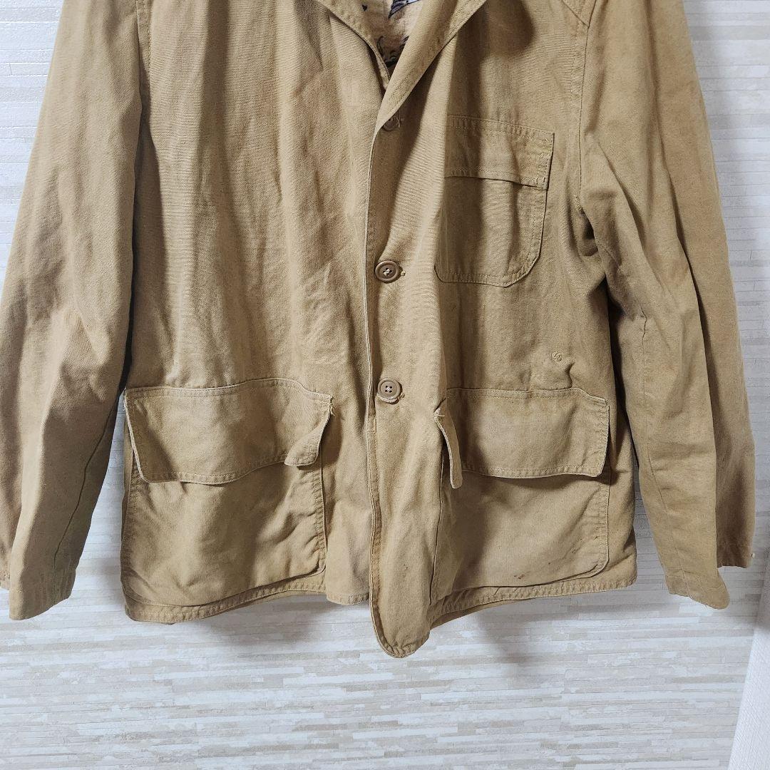 50~60s American field ハンティングジャケット 裏地動物柄