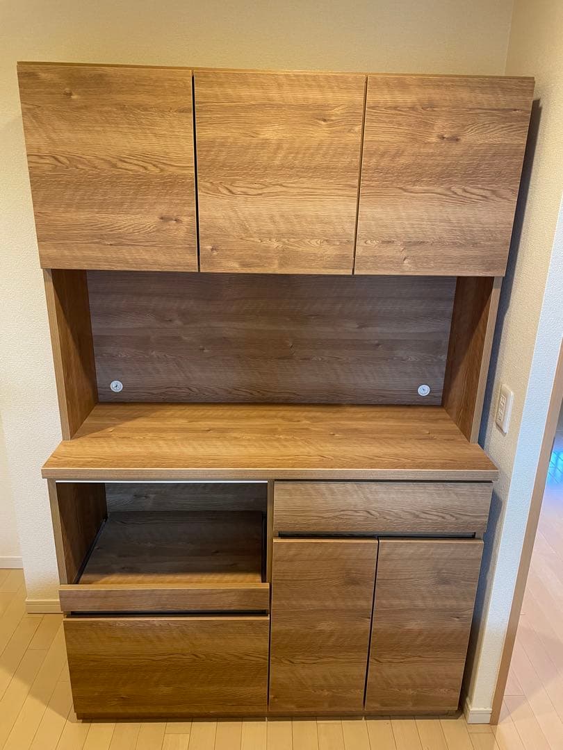 【値下げ】LOWYA ロウヤ　食器棚　キッチンボード　幅116cm