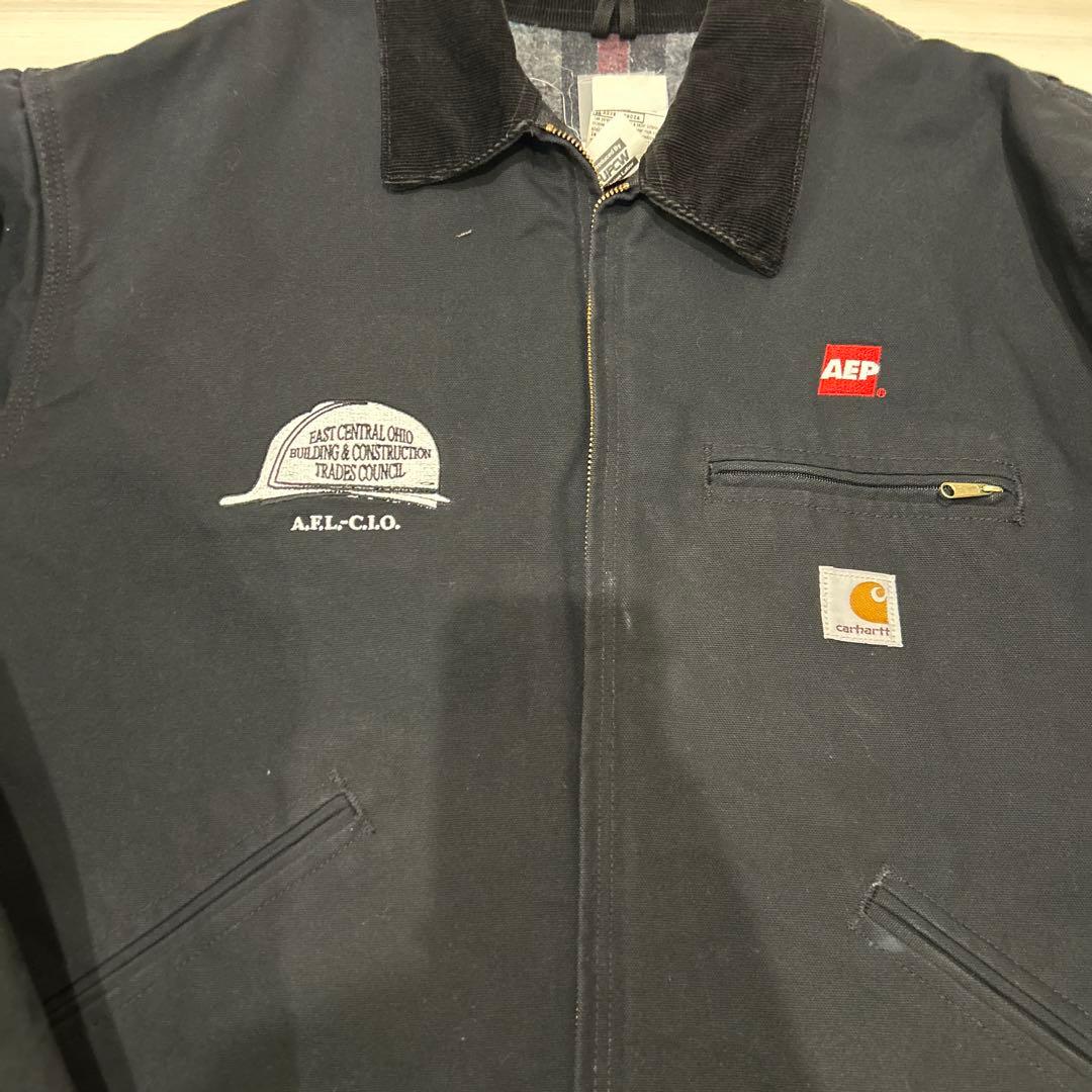 カーハート　デトロイトジャケット　ブラック　USA製