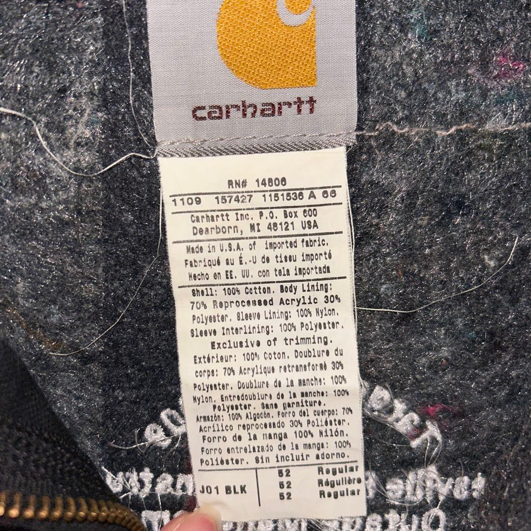 カーハート　デトロイトジャケット　ブラック　USA製