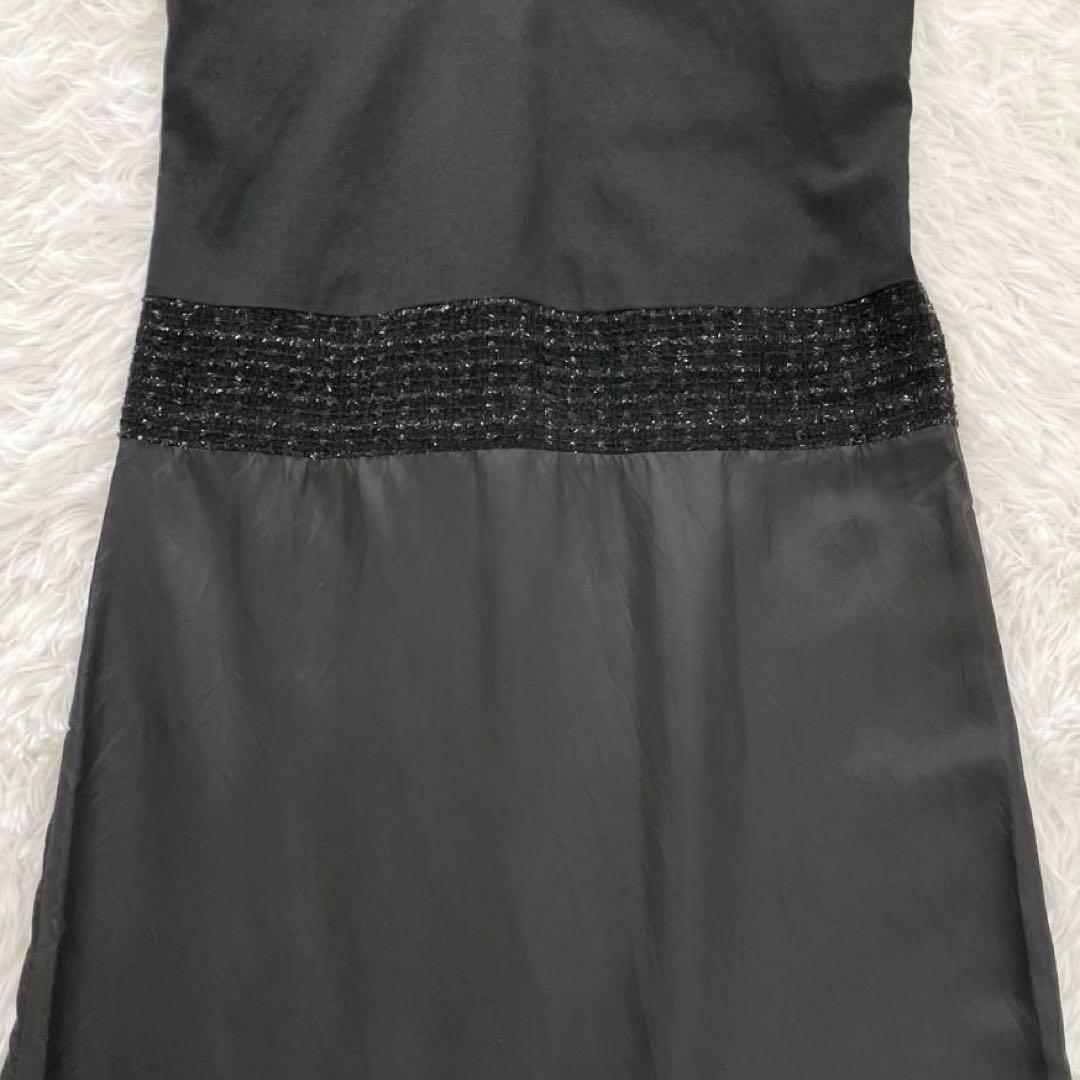 コムデギャルソン　マキシ丈ワンピース・花柄・刺繍レース・異素材ドッキング・90s