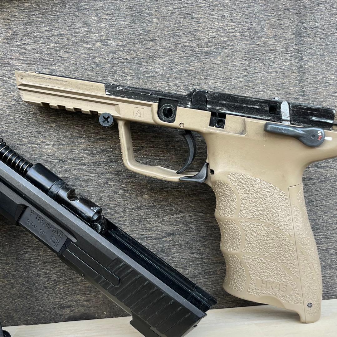 東京マルイ　SCAR-L 次世代電動ガン タンカラー HK45付属共に中古