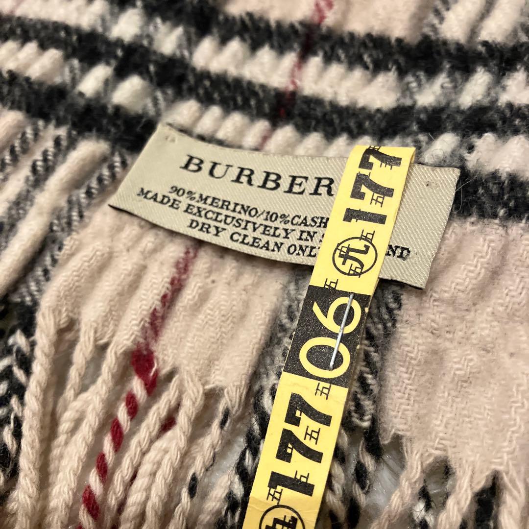 【カシミヤ混・近年モデル】BURBERRY バーバリー　ノバチェック マフラー