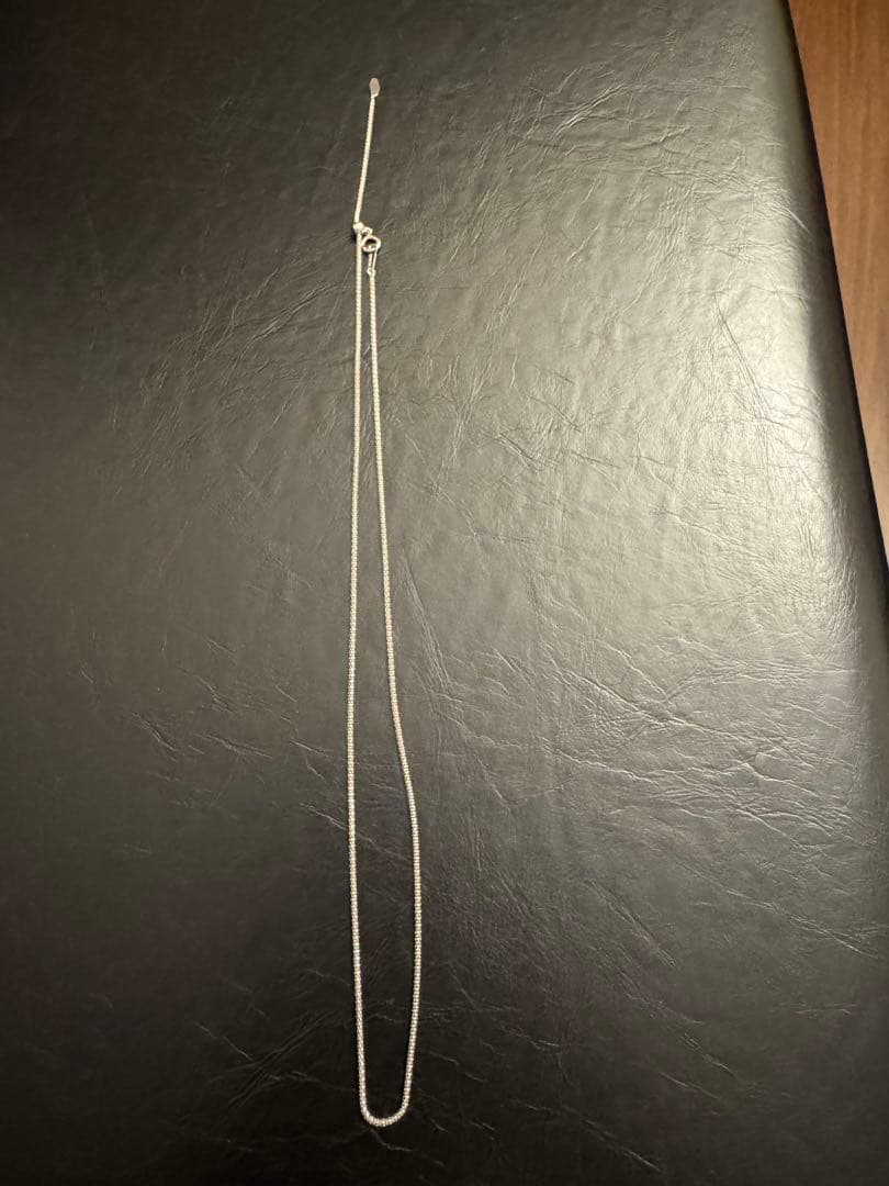 PT850 カットボールチェーン 50cm可動式 プラチナ ネックレス3.8g