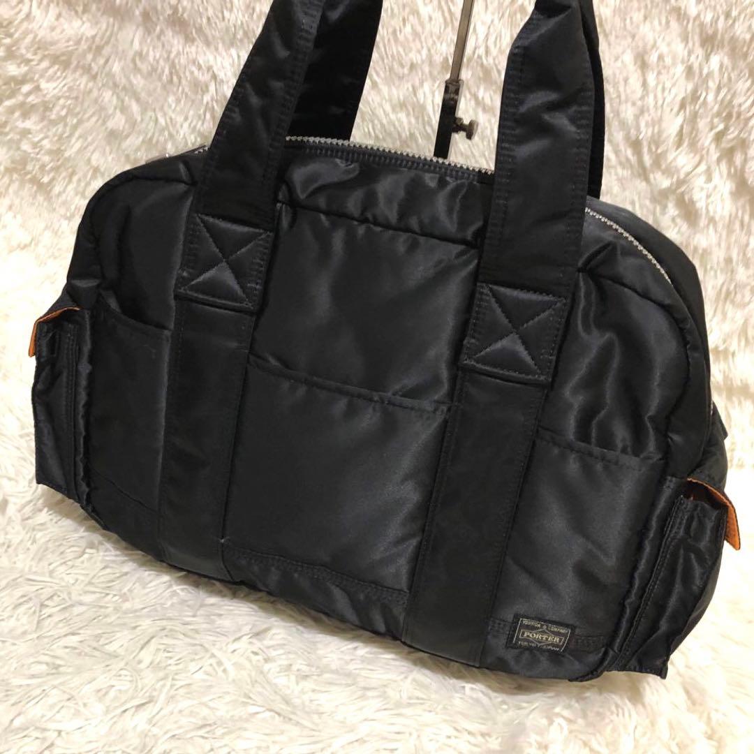 未使用級✨ポーター　吉田カバン タンカー　ボストンドラムバッグ ブラック