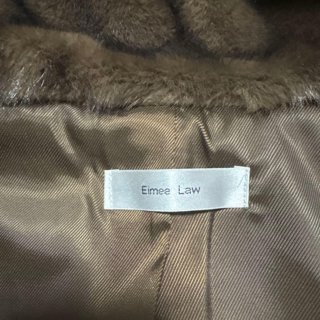 Eimee Law エイミーロウ ミンクライクファーケープ ブラウン　ケープ
