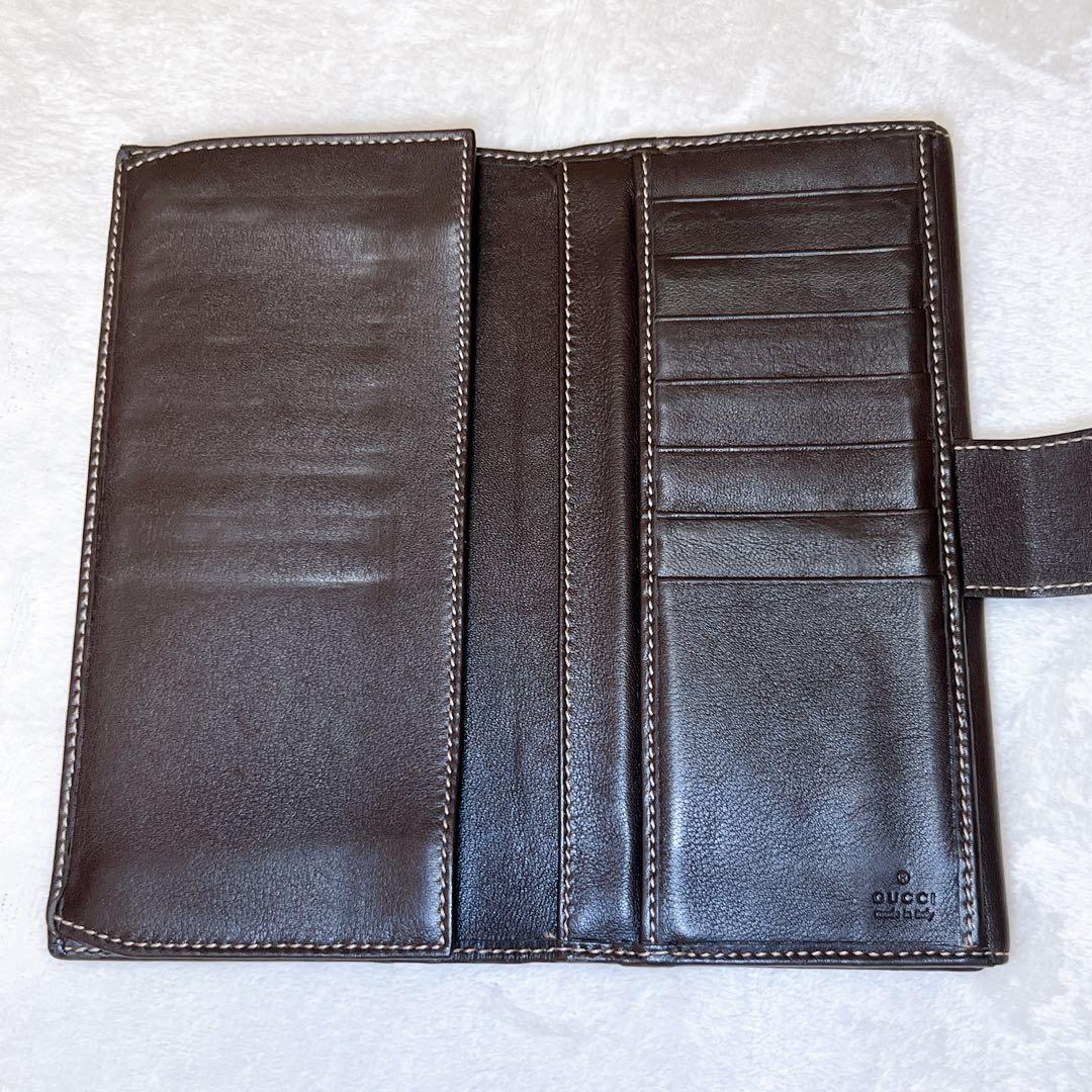 【極美品⭐︎】GUCCI 長財布 ラブリーハート GGキャンバス レザー ブラウン