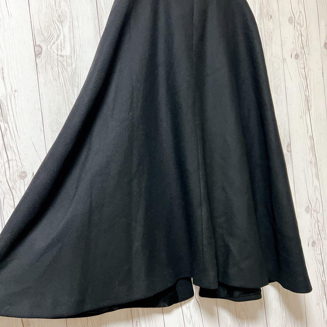 【ZARA】新品　ザラ　ポンチョコート　ブラック　ロング　ケープコート　M