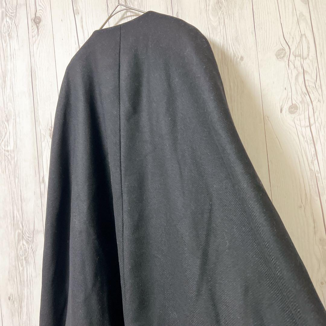 【ZARA】新品　ザラ　ポンチョコート　ブラック　ロング　ケープコート　M
