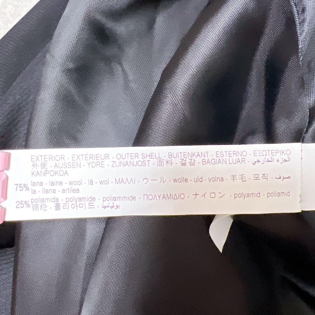 【ZARA】新品　ザラ　ポンチョコート　ブラック　ロング　ケープコート　M