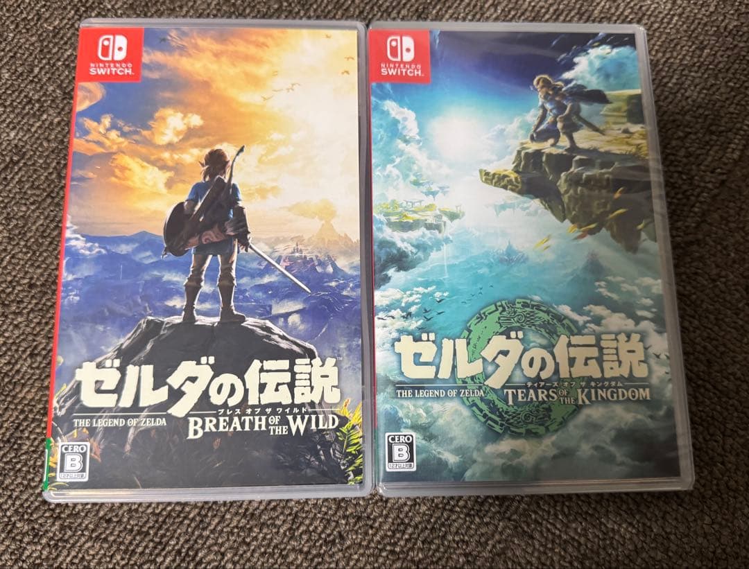 未開封　ゼルダの伝説　ブレスオブザワイルド　ティアーズオブザキングダム　２本