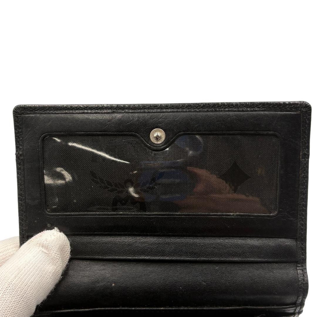 MCM ブラック 三つ折り財布