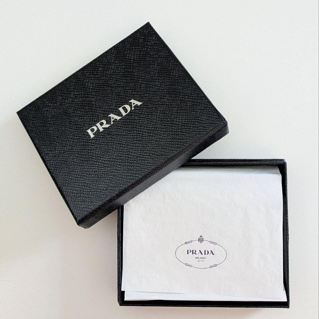 【新品・未使用】PRADA プラダ メンズ 二つ折り財布 SAFFIANO ネロ