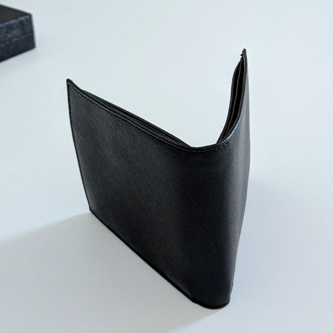 【新品・未使用】PRADA プラダ メンズ 二つ折り財布 SAFFIANO ネロ