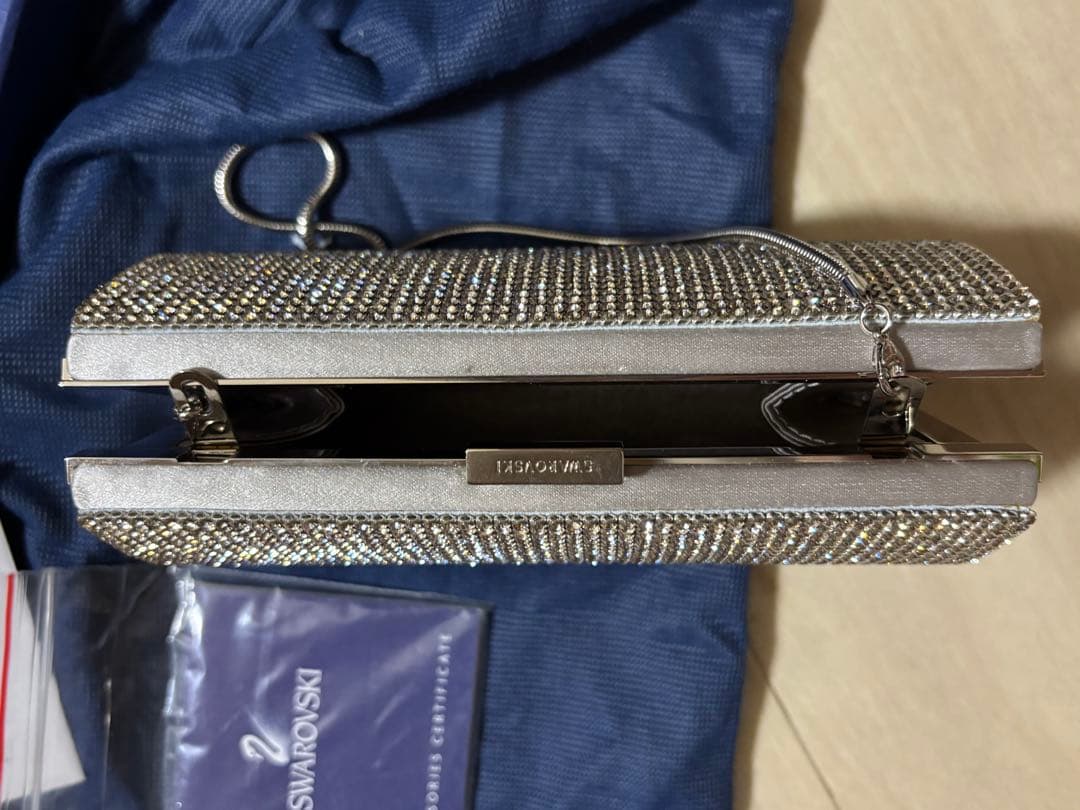 極美品✨スワロフスキー ビジュー イヴニングバッグ 2way クラッチバッグ