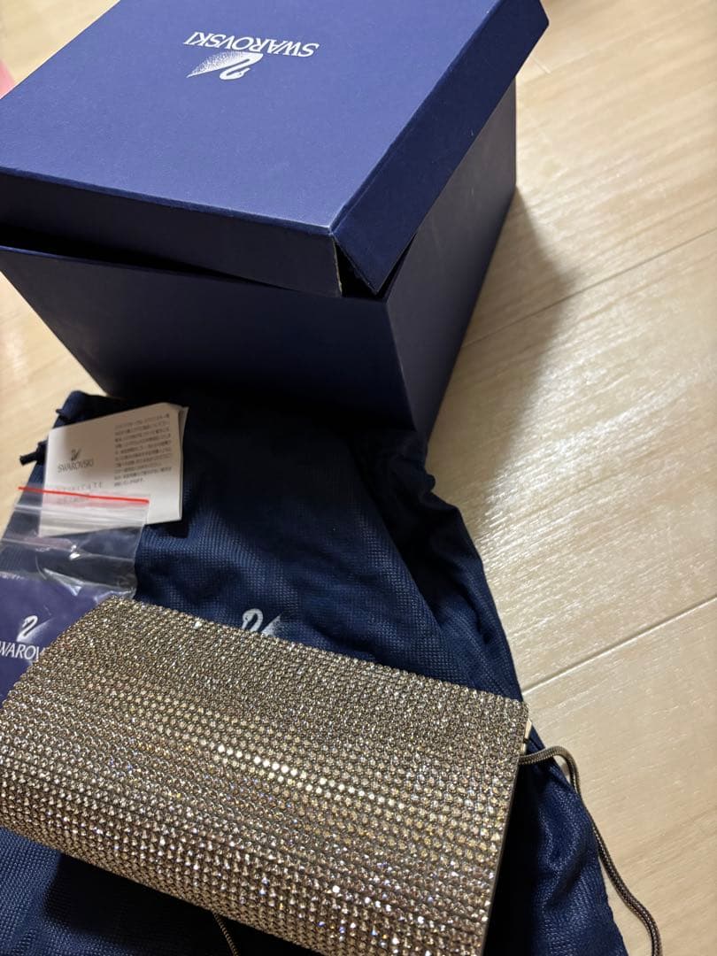 極美品✨スワロフスキー ビジュー イヴニングバッグ 2way クラッチバッグ
